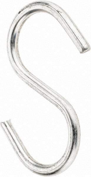 Value Collection - Carbon Steel Bright Zinc S-Hook - 0.148" Wire, 2-1/8" OAL - Strong Tooling