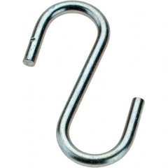 Value Collection - Trade Size 27, Carbon Steel Bright Zinc S-Hook - 12 Lb Capacity, 0.08" Wire, 1" OAL - Strong Tooling