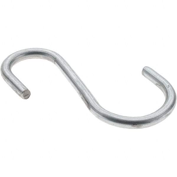 Value Collection - Trade Size 98, Carbon Steel Bright Zinc S-Hook - 0.187" Wire, 2-11/16" OAL - Strong Tooling