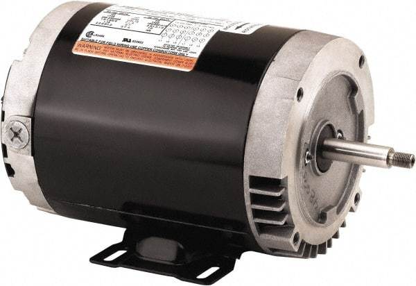 US Motors - 1/2 hp, ODP Enclosure, No Thermal Protection, 3,450 RPM, 208-230/460 & 190/380 Volt, 60 Hz, Three Phase Standard Efficient Motor - Size 56 Frame, C-Face Mount, 1 Speed, Ball Bearings, 2.1-2.2/1.1 Full Load Amps, B Class Insulation, Reversible - Strong Tooling