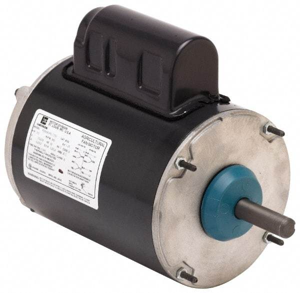 US Motors - 1/3 hp, TEAO Enclosure, Auto Thermal Protection, 1,075 RPM, 115 Volt, 60 Hz, Industrial Electric AC/DC Motor - Size 48 Frame, Stud Mount, 1 Speed, Ball Bearings, 5.2 Full Load Amps, B Class Insulation, CW Drive End - Strong Tooling