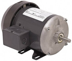 US Motors - 3/4 hp, TEFC Enclosure, No Thermal Protection, 1,425 RPM, 110/220 Volt, 50 Hz, Industrial Electric AC/DC Motor - Size 56 Frame, Rigid Mount, 1 Speed, Ball Bearings, 12.2/6.1 Full Load Amps, B Class Insulation, Reversible - Strong Tooling