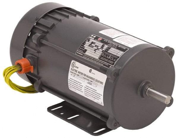 US Motors - 1/2 hp, TEFC Enclosure, Auto Thermal Protection, 3,450 RPM, 115/230 Volt, 60 Hz, Industrial Electric AC/DC Motor - Size 56 Frame, C-Face Mount, 1 Speed, Ball Bearings, 8.0/4.0 Full Load Amps, B Class Insulation, Reversible - Strong Tooling