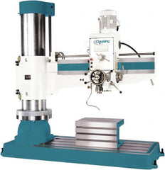 Clausing - 62.2" Swing, Geared Head Radial Arm Drill Press - 12 Speed, 7-1/2 hp, Three Phase - Strong Tooling