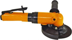 Cleco - 7" Wheel Diam, 12,000 RPM, Pneumatic Angle & Disc Grinder - 5/8-11 Spindle, 21.9 CFM, Bottom Exhaust - Strong Tooling