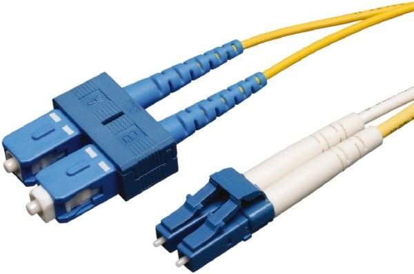 Tripp-Lite - 6' Long, LC/SC Head, Singlemode Fiber Optic Cable - Aqua, Use with LAN - Strong Tooling