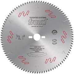 Freud - 300mm Diam, 1" Arbor Hole Diam, 96 Tooth Wet & Dry Cut Saw Blade - Carbide-Tipped, Standard Round Arbor - Strong Tooling