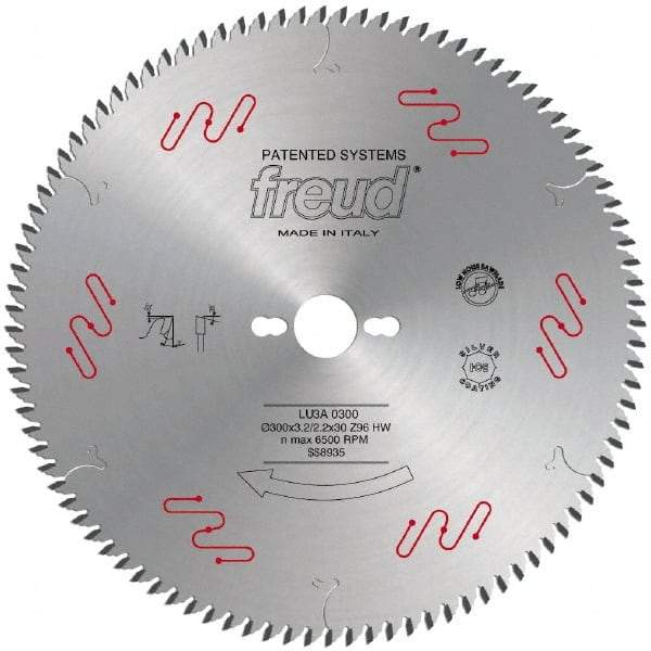 Freud - 250mm Diam, 30mm Arbor Hole Diam, 80 Tooth Wet & Dry Cut Saw Blade - Carbide-Tipped, Standard Round Arbor - Strong Tooling