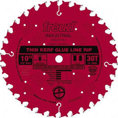 Freud - 10" Diam, 5/8" Arbor Hole Diam, 30 Tooth Wet & Dry Cut Saw Blade - Carbide-Tipped, Standard Round Arbor - Strong Tooling