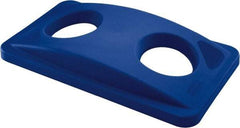 Rubbermaid - Rectangle Lid for Use with Rectangular Recycle Containers - Blue, For Slim Jim Trash Cans - Strong Tooling