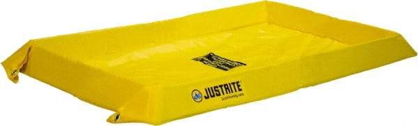 Justrite - 20 Gal Low Wall Berm - 4" High x 2' Wide x 4" Long - Strong Tooling