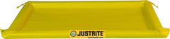 Justrite - 40 Gal Low Wall Berm - 2" High x 4' Wide x 8" Long - Strong Tooling