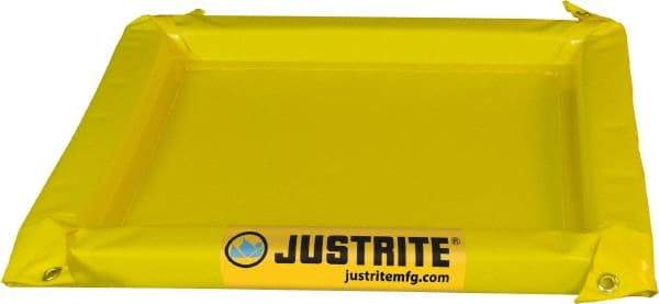 Justrite - 20 Gal Low Wall Berm - 2" High x 4' Wide x 4" Long - Strong Tooling