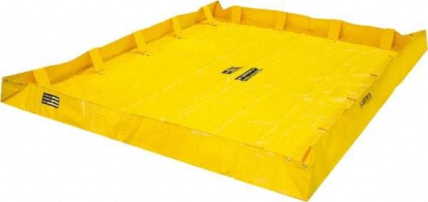 Justrite - 318 Gal Low Wall Berm - 8' Wide x 8" Long - Strong Tooling