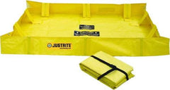 Justrite - 119 Gal Low Wall Berm - 4' Wide x 6" Long - Strong Tooling