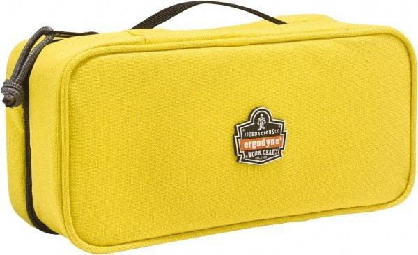 Ergodyne - 1 Pocket Yellow Polyester Tool Bag - 10" Wide x 4-1/2" Deep x 3" High - Strong Tooling