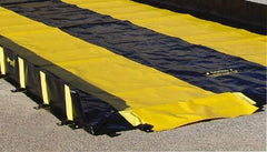 Justrite - 28' Long x 3' Wide, Spill Containment Berm Track Mat - Compatible with Berm - Strong Tooling