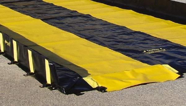 Justrite - 6' Long x 3' Wide, Spill Containment Berm Track Mat - Compatible with Berm - Strong Tooling