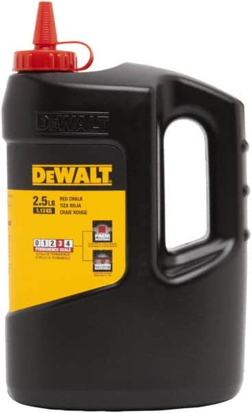 DeWALT - 25 Lb Container Chalk Refill - Red - Strong Tooling