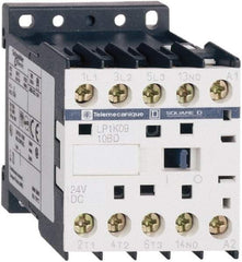 Schneider Electric - 3 Pole, 24 Coil VDC, 6 Amp at 440 VAC, Nonreversible IEC Contactor - BS 5424, CSA, IEC 60947, NF C 63-110, RoHS Compliant, UL Listed, VDE 0660 - Strong Tooling