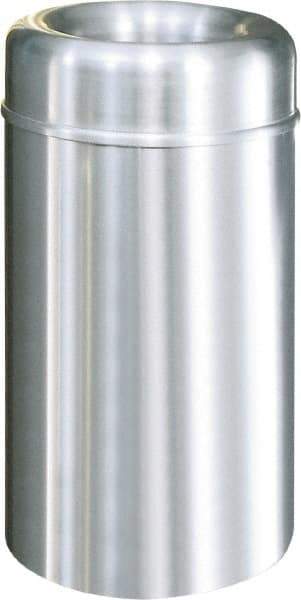 Rubbermaid - 30 Gal Aluminum Round Decorative Waste Receptacle With Top - Steel, 876mm High - Strong Tooling