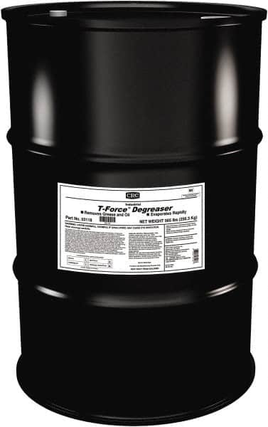 CRC - 55 Gal Drum Cleaner/Degreaser - Liquid, HFC, DCE, Unscented - Strong Tooling