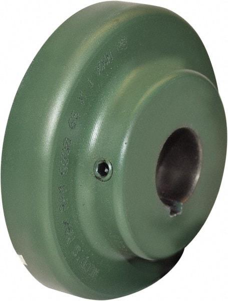 TB Wood's - 1-3/4" Max Bore Diam, 3/8" x 3/16" Keyway Width x Depth, 6-3/8" Hub, 9 Flexible Coupling Flange - 6-3/8" OD, 2-13/32" OAL, Cast Iron, Type S - Strong Tooling