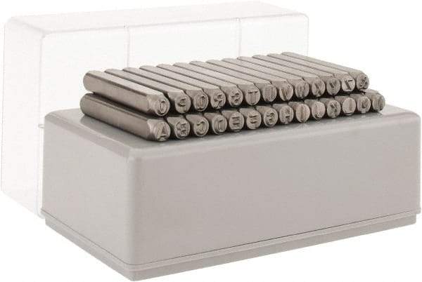 C.H. Hanson - 27 Piece, 3/16" Character Steel Stamp Set - Letters, Standard - Strong Tooling