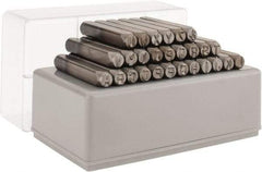 C.H. Hanson - 27 Piece, 1/4" Character Steel Stamp Set - Letters, Standard - Strong Tooling