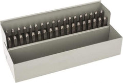 C.H. Hanson - 36 Piece, 3/32" Character Steel Stamp Set - Letters & Figures, Standard - Strong Tooling