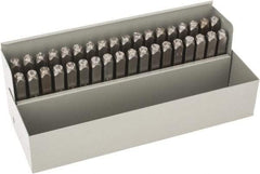 C.H. Hanson - 36 Piece, 1/4" Character Steel Stamp Set - Letters & Figures, Standard - Strong Tooling