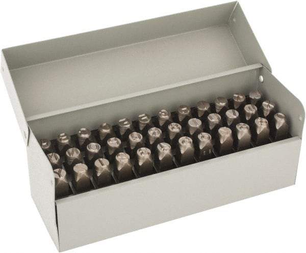 C.H. Hanson - 36 Piece, 3/8" Character Steel Stamp Set - Letters & Figures, Standard - Strong Tooling