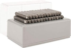 C.H. Hanson - 27 Piece, 1/2" Character Steel Stamp Set - Letters, Heavy Duty - Strong Tooling