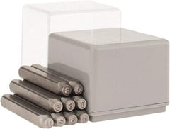 C.H. Hanson - 9 Piece, 1/16" Character Steel Stamp Set - Figures, Heavy Duty - Strong Tooling