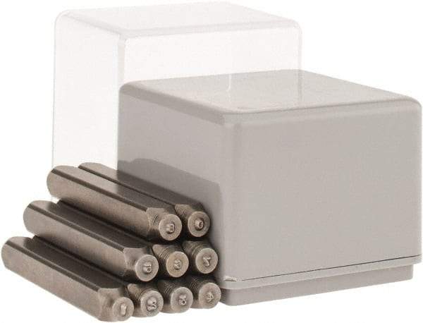 C.H. Hanson - 9 Piece, 1/8" Character Steel Stamp Set - Figures, Heavy Duty - Strong Tooling