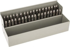 C.H. Hanson - 36 Piece, 1/8" Character Steel Stamp Set - Letters & Figures, Heavy Duty - Strong Tooling