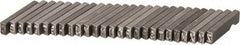 C.H. Hanson - 26 Piece, 1/8 Inch Character, Steel Type Set - 8 Character Capacity, A-Z Content - Strong Tooling