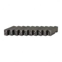 C.H. Hanson - 10 Piece, 1/4 Inch Character, Steel Type Set - 8 Character Capacity, 0-9 Content - Strong Tooling