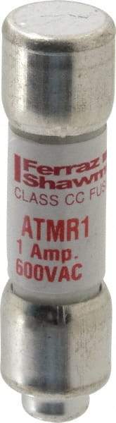 Ferraz Shawmut - 600 VAC/VDC, 1 Amp, Fast-Acting General Purpose Fuse - Clip Mount, 1-1/2" OAL, 100 at DC, 200 at AC kA Rating, 13/32" Diam - Strong Tooling