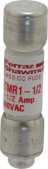 Ferraz Shawmut - 600 VAC/VDC, 1.5 Amp, Fast-Acting General Purpose Fuse - Clip Mount, 1-1/2" OAL, 100 at DC, 200 at AC kA Rating, 13/32" Diam - Strong Tooling