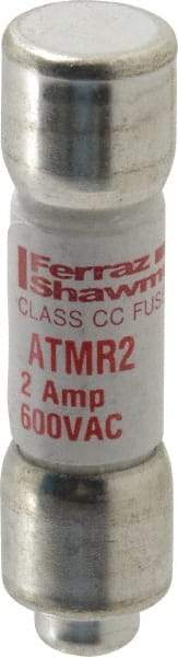 Ferraz Shawmut - 600 VAC/VDC, 2 Amp, Fast-Acting General Purpose Fuse - Clip Mount, 1-1/2" OAL, 100 at DC, 200 at AC kA Rating, 13/32" Diam - Strong Tooling