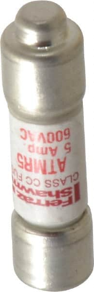 Ferraz Shawmut - 600 VAC/VDC, 5 Amp, Fast-Acting General Purpose Fuse - Clip Mount, 1-1/2" OAL, 100 at DC, 200 at AC kA Rating, 13/32" Diam - Strong Tooling