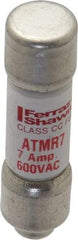 Ferraz Shawmut - 600 VAC/VDC, 7 Amp, Fast-Acting General Purpose Fuse - Clip Mount, 1-1/2" OAL, 100 at DC, 200 at AC kA Rating, 13/32" Diam - Strong Tooling