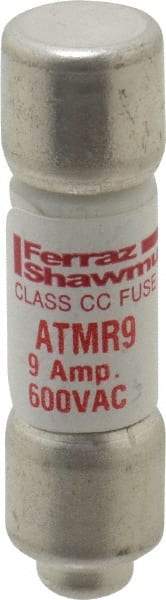 Ferraz Shawmut - 600 VAC/VDC, 9 Amp, Fast-Acting General Purpose Fuse - Clip Mount, 1-1/2" OAL, 100 at DC, 200 at AC kA Rating, 13/32" Diam - Strong Tooling