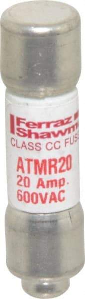 Ferraz Shawmut - 600 VAC/VDC, 20 Amp, Fast-Acting General Purpose Fuse - Clip Mount, 1-1/2" OAL, 100 at DC, 200 at AC kA Rating, 13/32" Diam - Strong Tooling