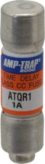 Ferraz Shawmut - 300 VDC, 600 VAC, 1 Amp, Time Delay General Purpose Fuse - Clip Mount, 1-1/2" OAL, 100 at DC, 200 at AC kA Rating, 13/32" Diam - Strong Tooling