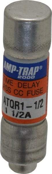 Ferraz Shawmut - 300 VDC, 600 VAC, 1.5 Amp, Time Delay General Purpose Fuse - Clip Mount, 1-1/2" OAL, 100 at DC, 200 at AC kA Rating, 13/32" Diam - Strong Tooling