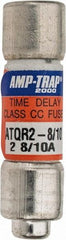 Ferraz Shawmut - 300 VDC, 600 VAC, 2.8 Amp, Time Delay General Purpose Fuse - Clip Mount, 1-1/2" OAL, 100 at DC, 200 at AC kA Rating, 13/32" Diam - Strong Tooling