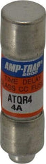 Ferraz Shawmut - 300 VDC, 600 VAC, 4 Amp, Time Delay General Purpose Fuse - Clip Mount, 1-1/2" OAL, 100 at DC, 200 at AC kA Rating, 13/32" Diam - Strong Tooling