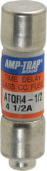 Ferraz Shawmut - 300 VDC, 600 VAC, 4.5 Amp, Time Delay General Purpose Fuse - Clip Mount, 1-1/2" OAL, 100 at DC, 200 at AC kA Rating, 13/32" Diam - Strong Tooling